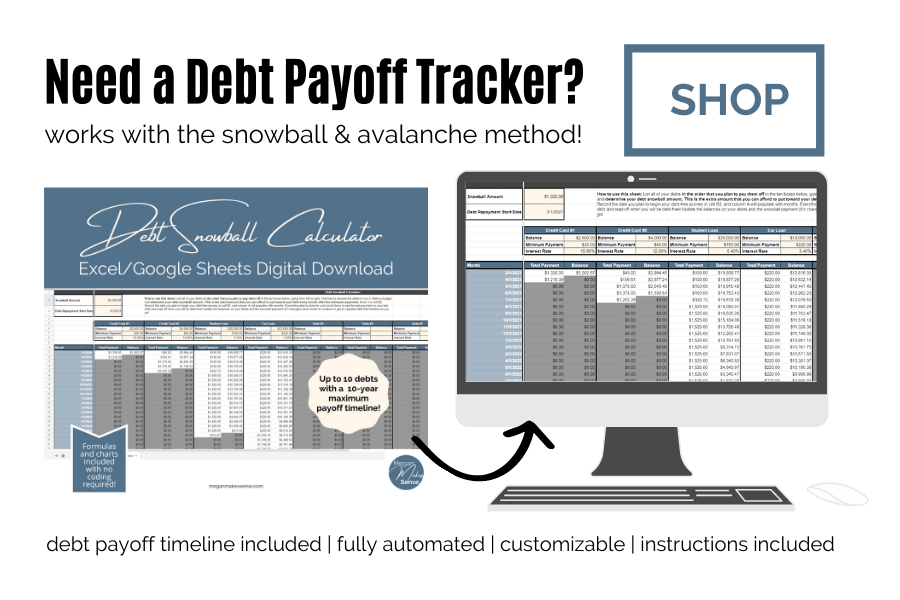 Debt Snowball Vs Avalanche Method Which Debt Payoff Plan Is Best For You Megan Makes Sense